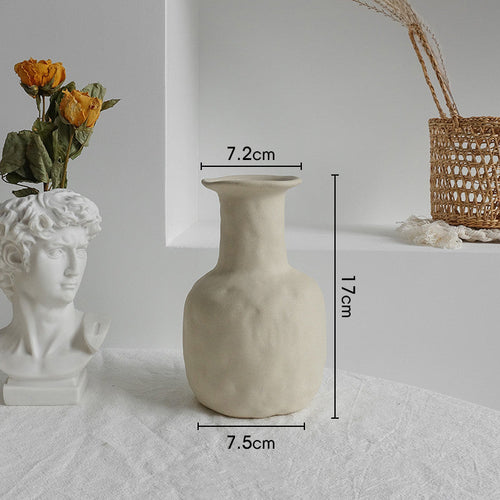Matte Nordic Silhouette Ceramic Vase