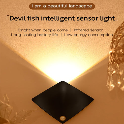 Motion Sensing Modern Wall Lamp – Smart Ambient Lighting for Bedroom & Porch