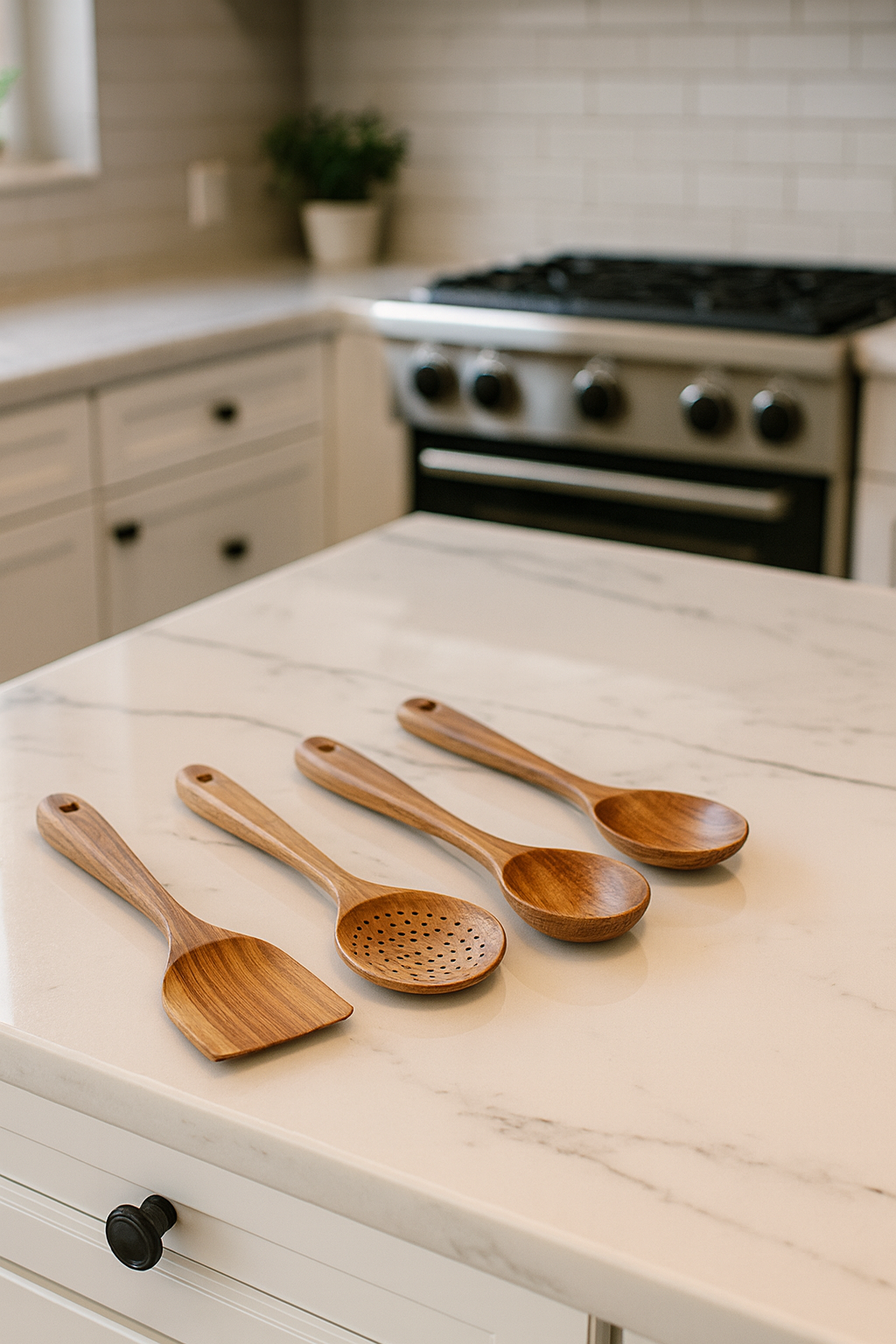 Teak Culinary Utensil Collection