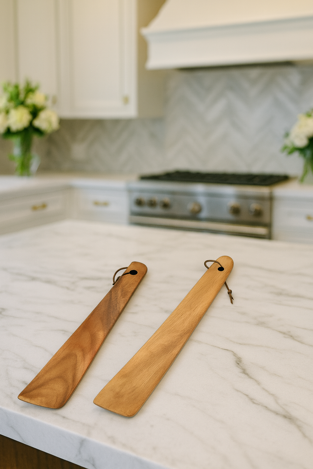 TeakCraft Duo Handmade Spatula Set