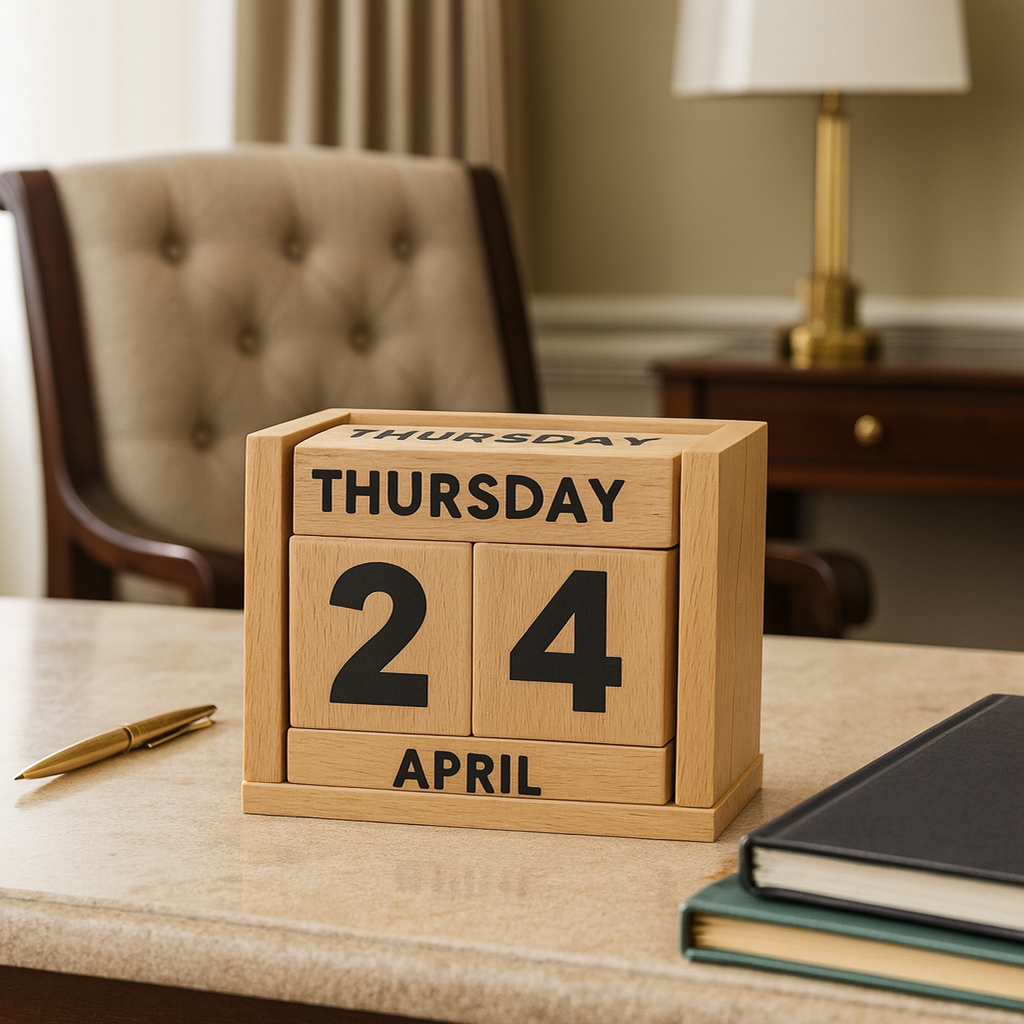 Brown Block Calendar