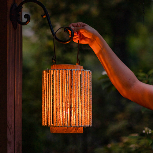 Portable Rope Lantern Candle Holder
