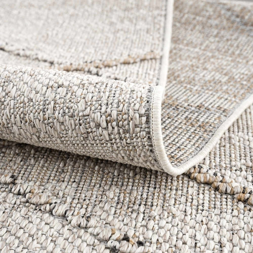 Bone and Tan Indoor/Outdoor Area Rug