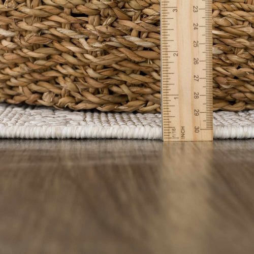 Bone and Tan Indoor/Outdoor Area Rug