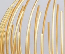 Golden Wire Candle Holder