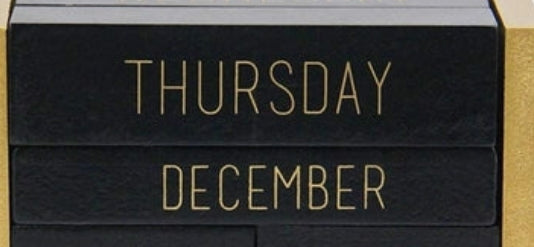 Everyday Cream Wood Block Calendar