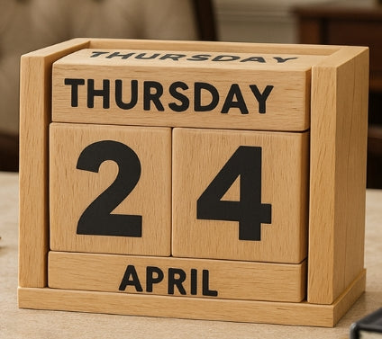 Brown Block Calendar