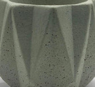 Folded Geometry Artisan Concrete Planter