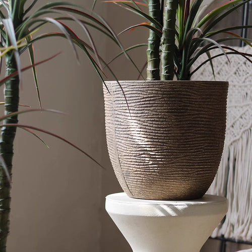 Vintage-Style Cement Planter – Indoor/Outdoor