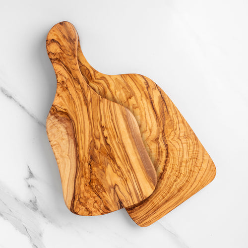 Handcrafted Olive Wood Cutting Board with Handle